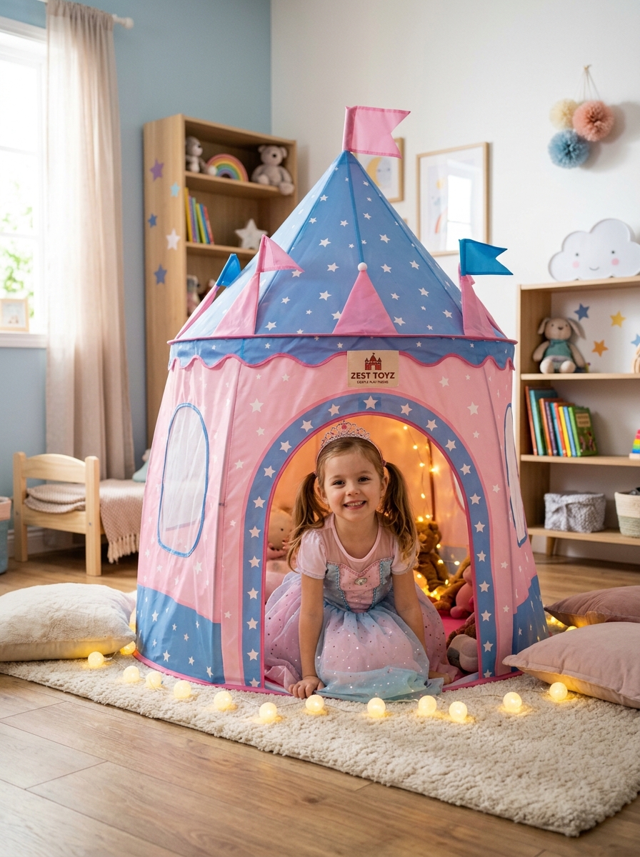 Zest Toyz Portable Kids Tent Play House
