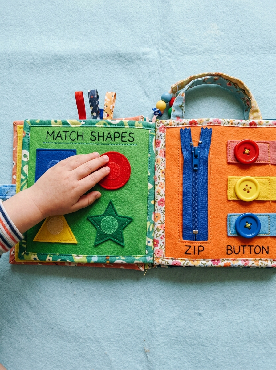 Interactive Montessori Busy Book for Toddlers