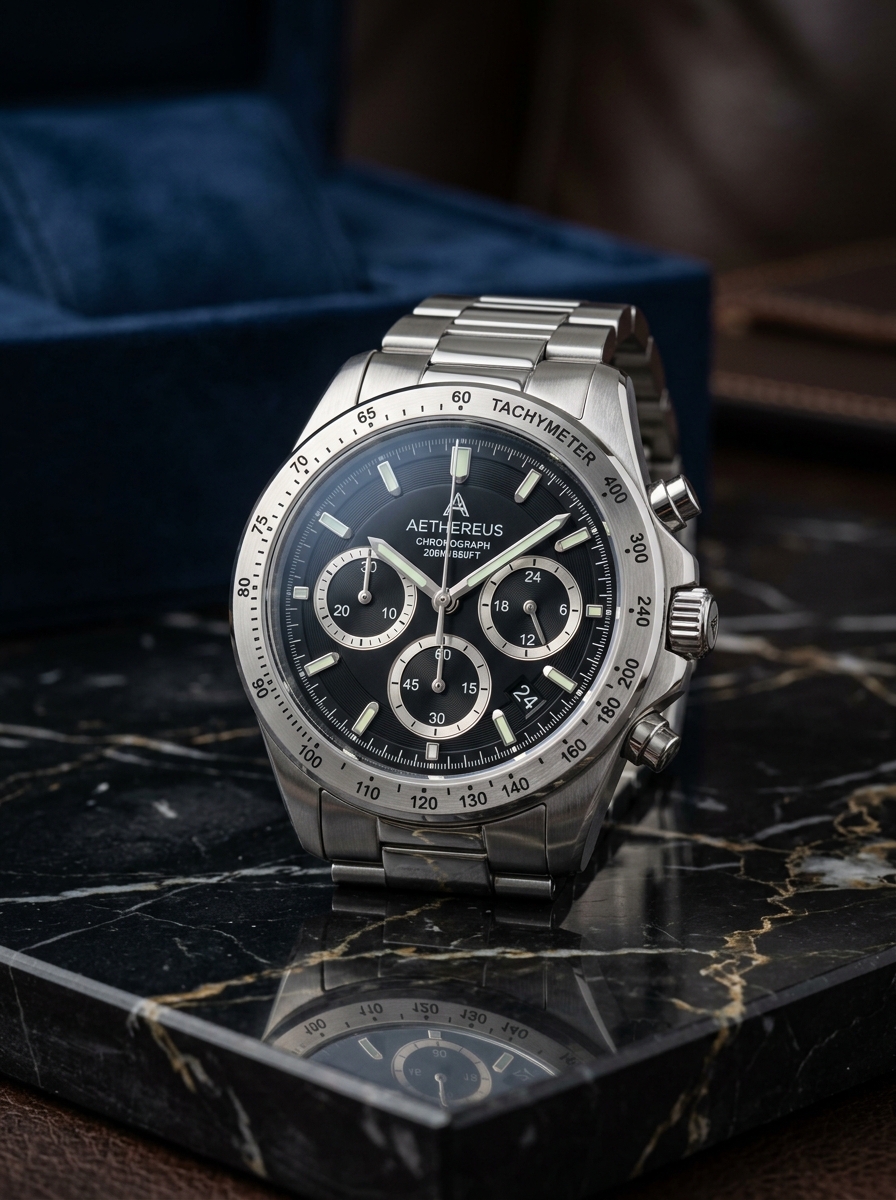 Premium Metal Chronograph Watch