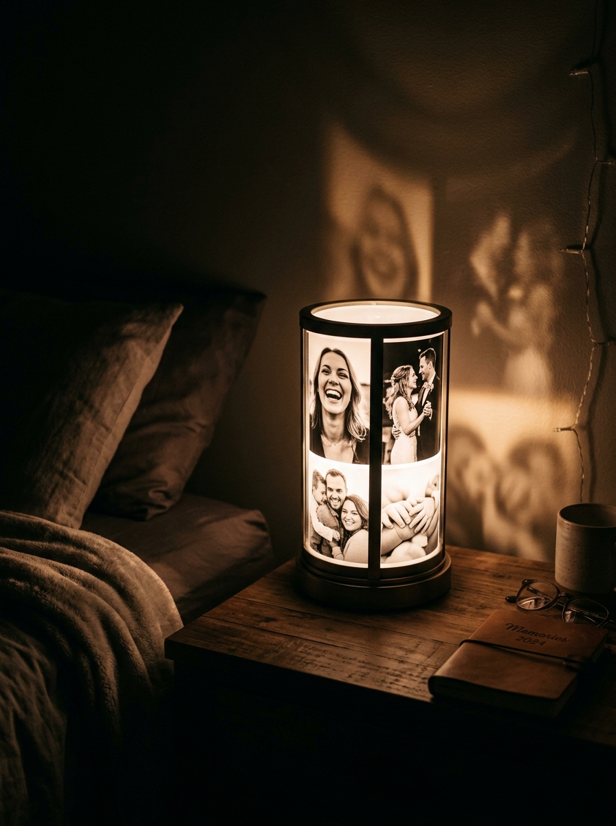 Personalized Rotating Photo Lamp