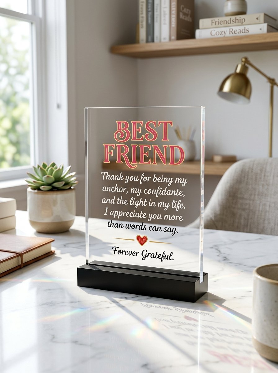 Incredible Gifts Acrylic Best Friend Appreciation Plaque