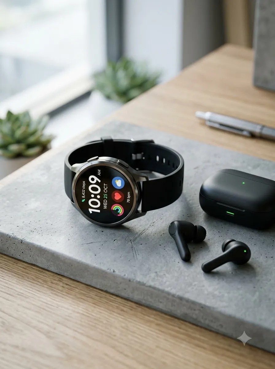 Noise-Cancelling Wireless Bluetooth Earbuds