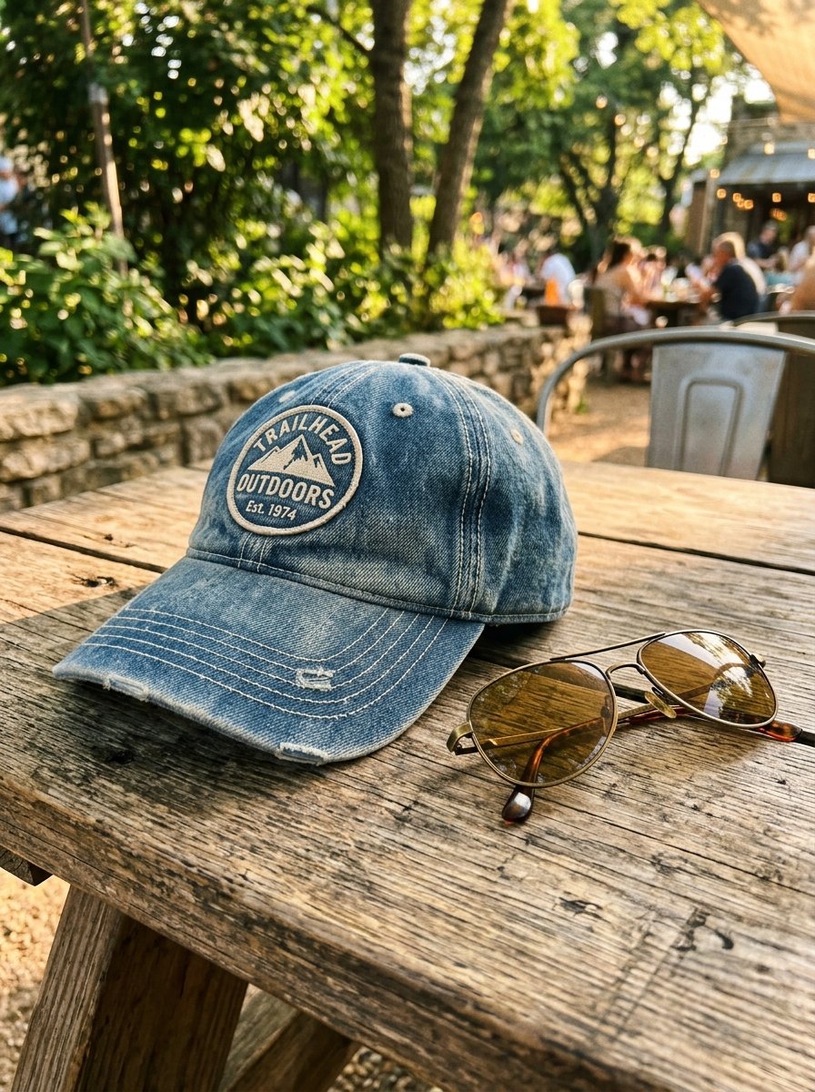 Handcuffs Unisex Denim Baseball Cap