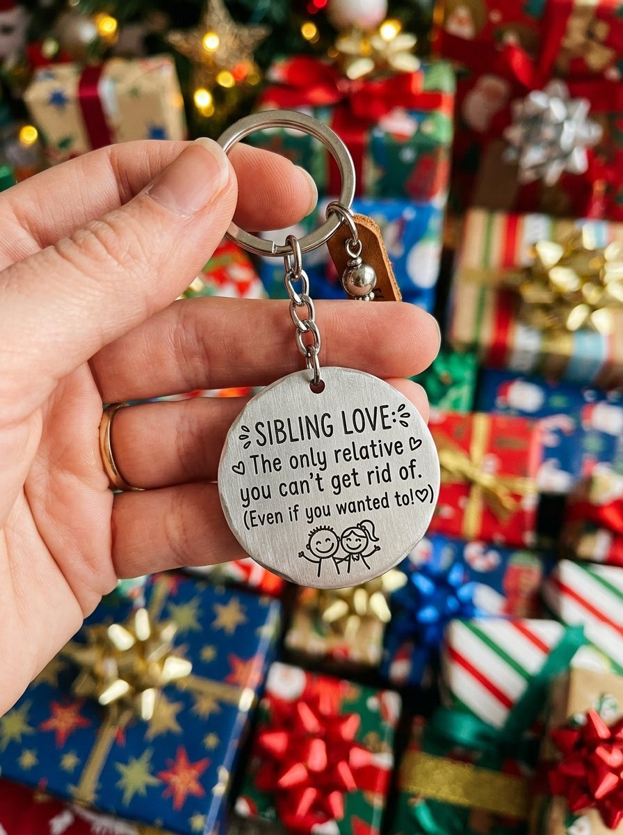 ichrati Sibling Love Funny Keychain Gift