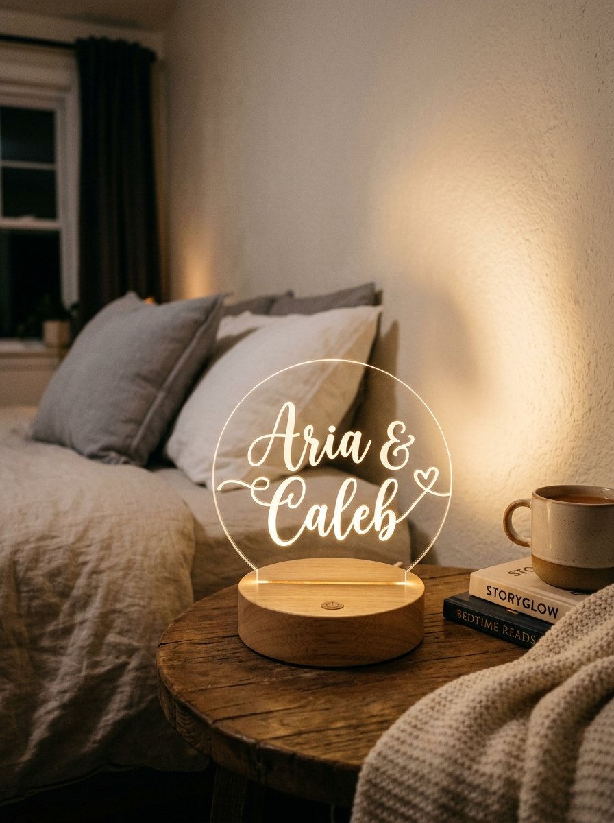 lampees Personalized 3D LED Lamp with Sibling Names