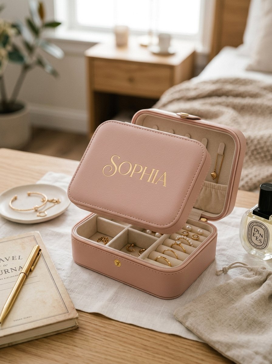 P Arts Personalised Mini Jewellery Organizer