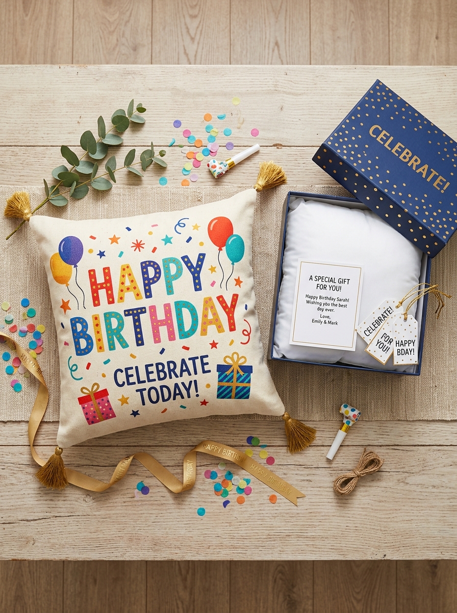 PICRAZEE Gift Combo for Sister – 12" Cushion with Filler