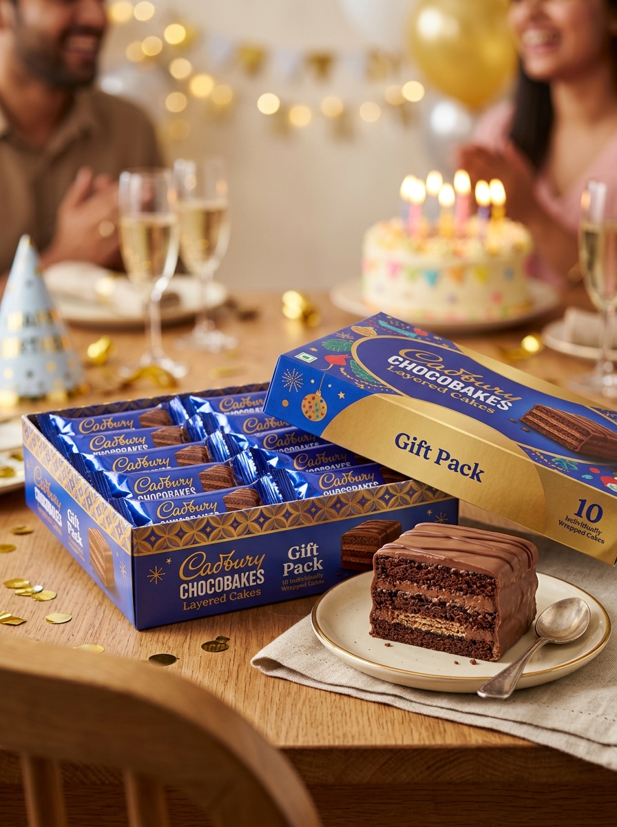 Cadbury Chocobakes Layered Cakes Gift Pack