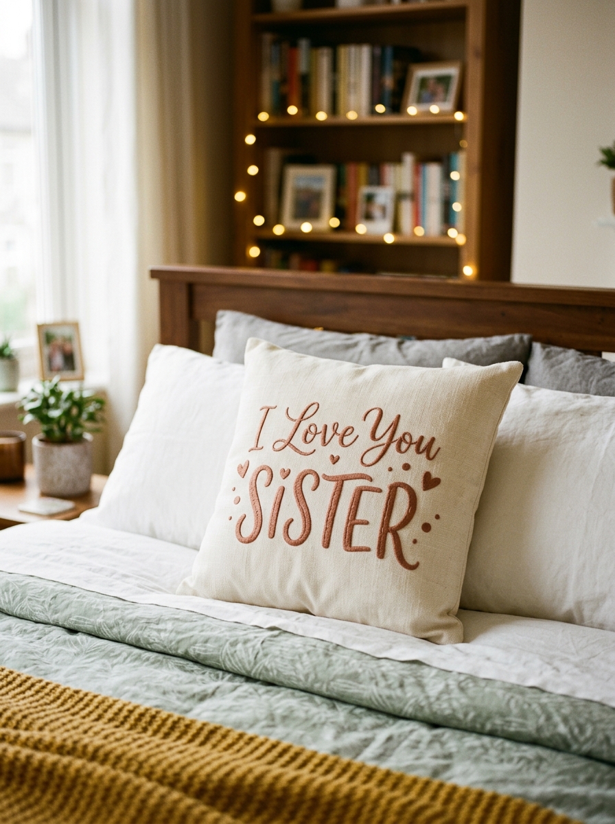PICRAZEE "I Love You Sister" Cushion