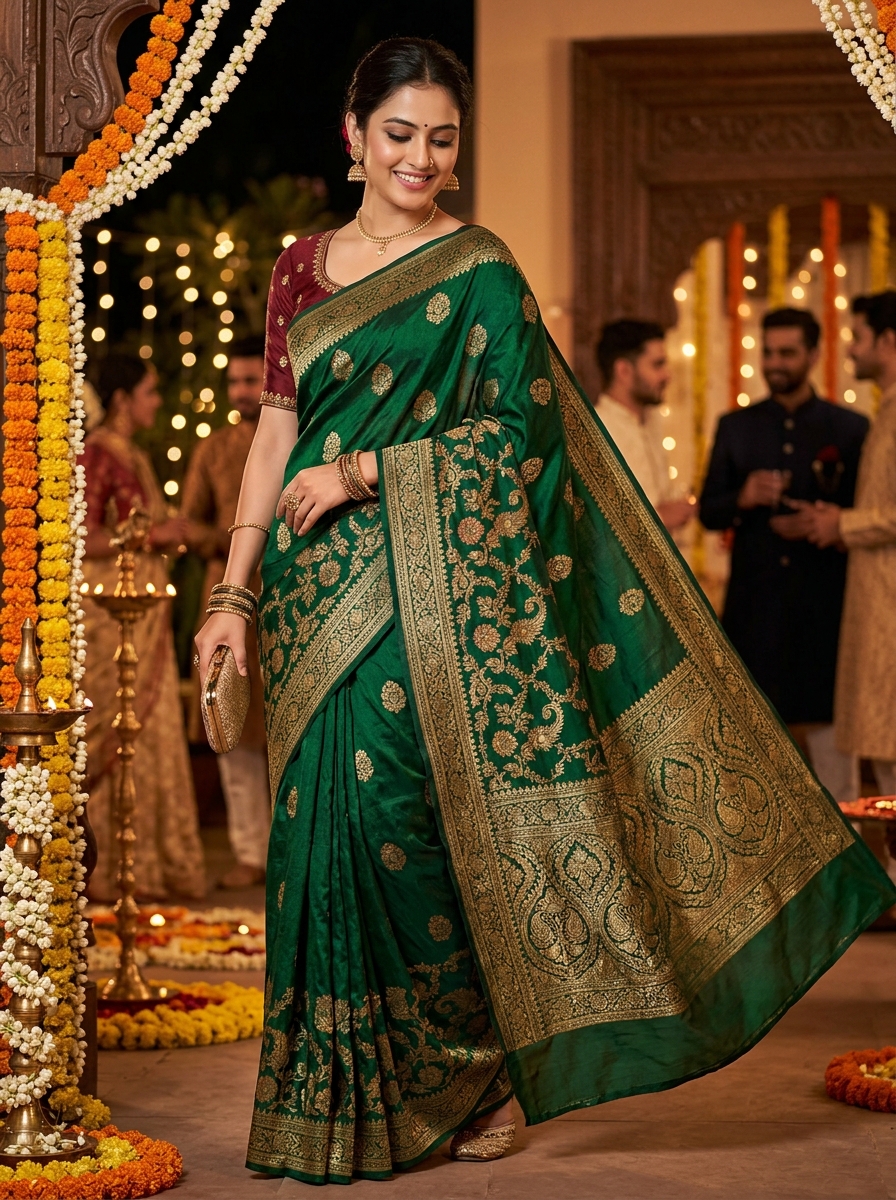 Elegant Banarasi Art Silk Traditional Saree