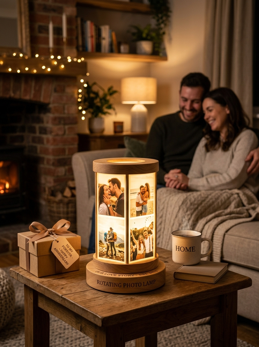 Personalized Rotating Photo Lamp