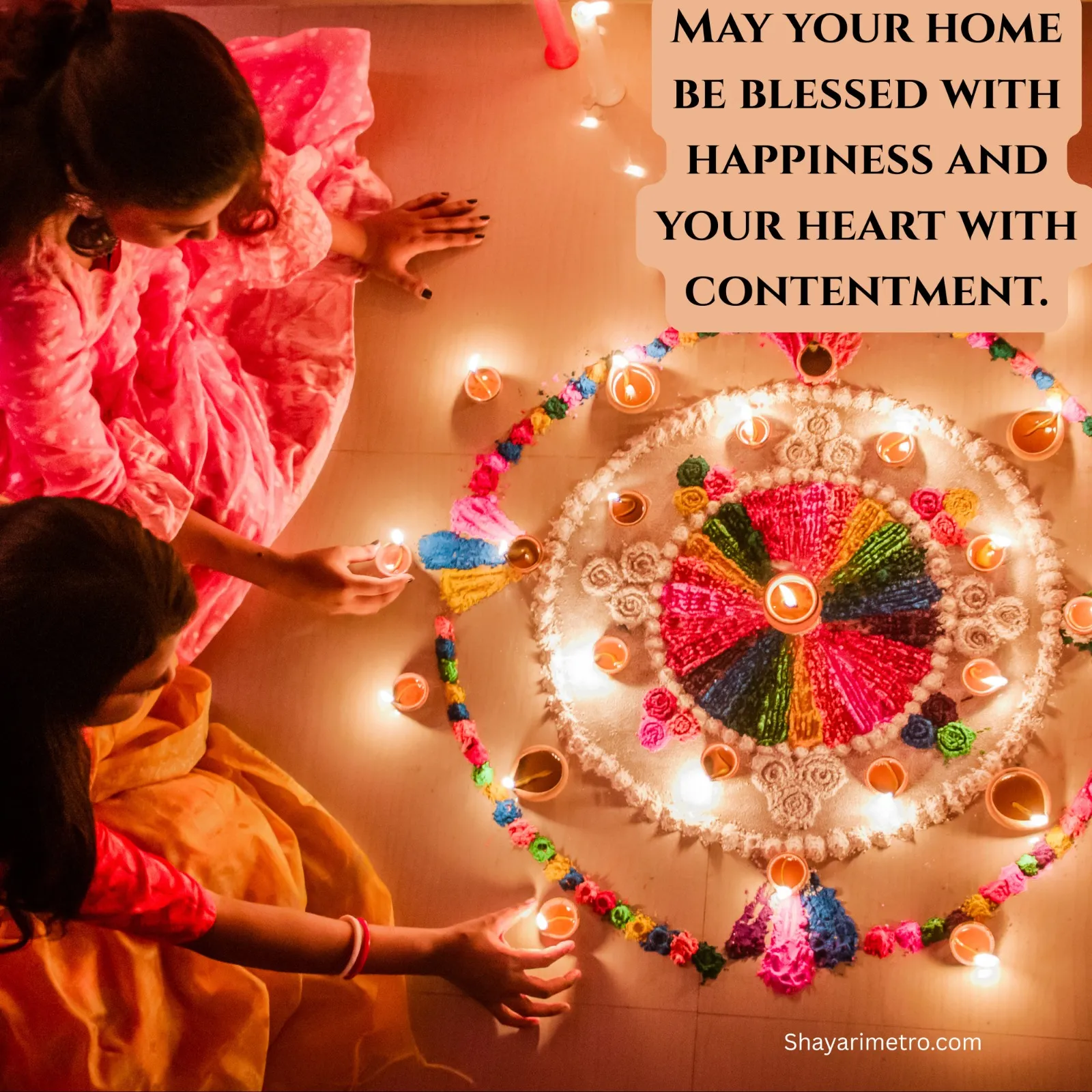Happy Diwali Wishes English Card 10 - Deepavali HD Greeting Photo