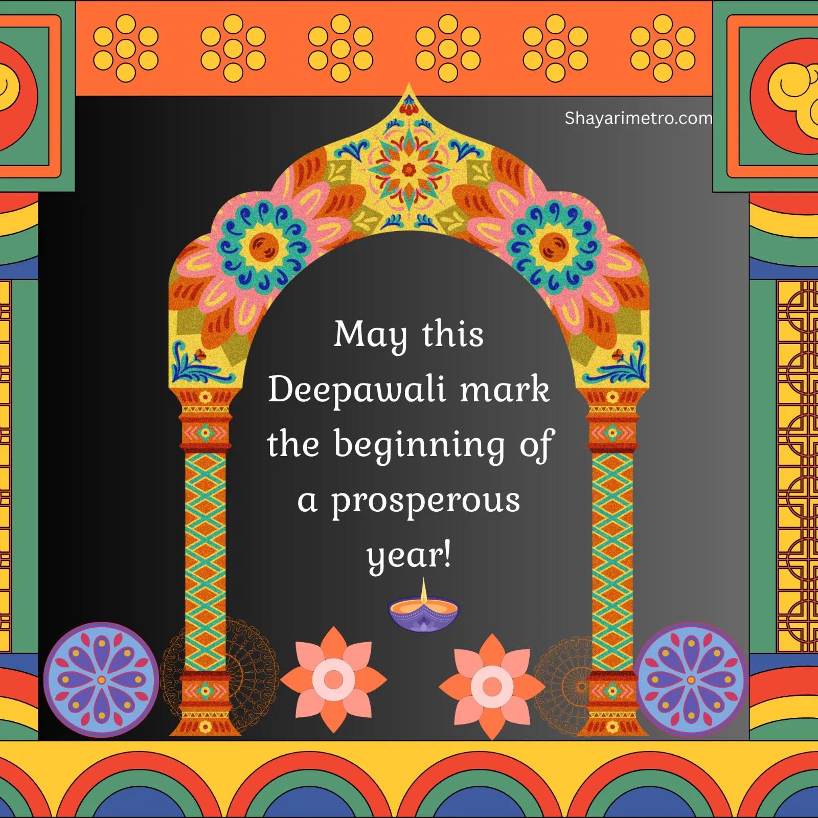 Happy Diwali Wishes English Card 11 - Deepavali HD Greeting Photo