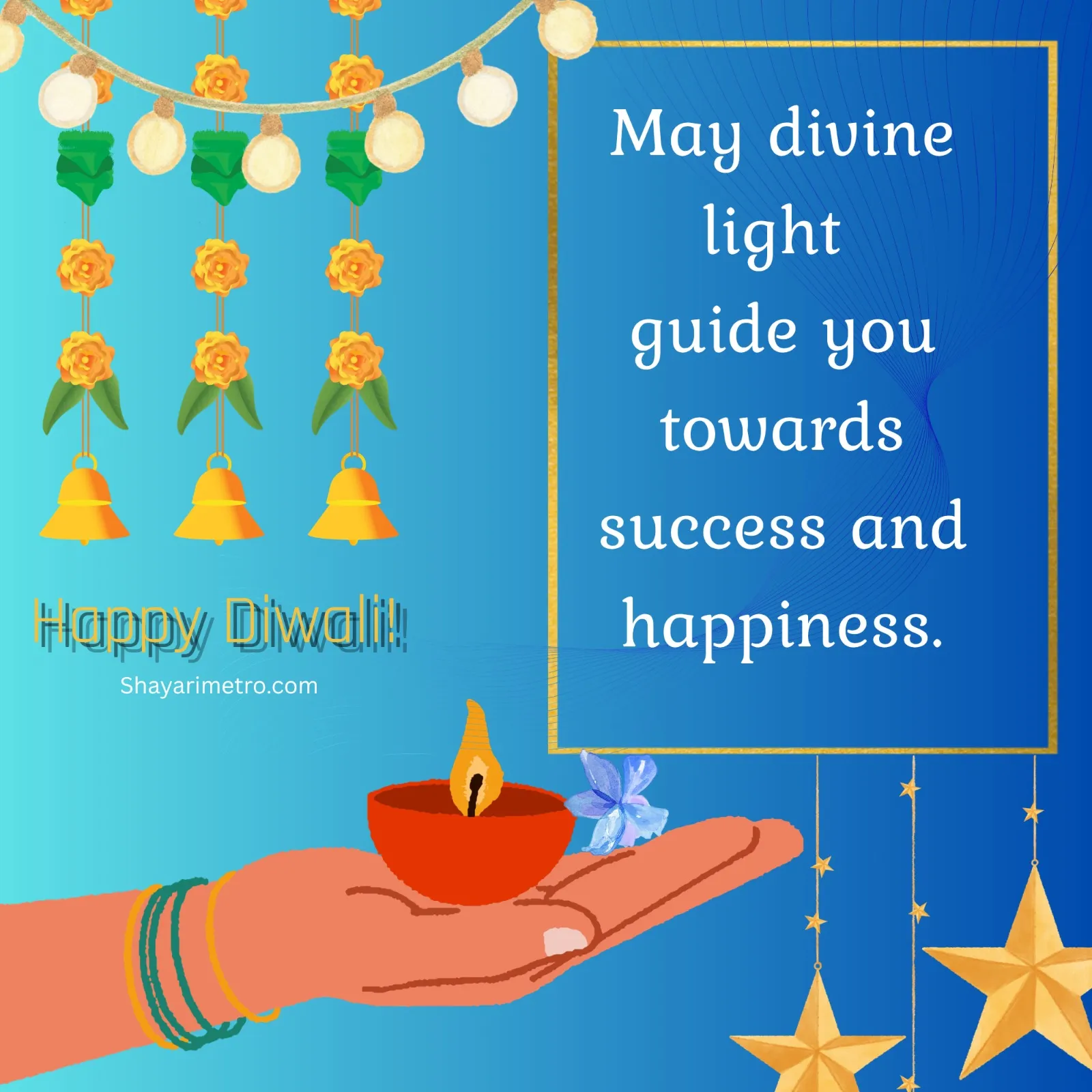 Happy Diwali Wishes English Card 15 - Deepavali HD Greeting Photo