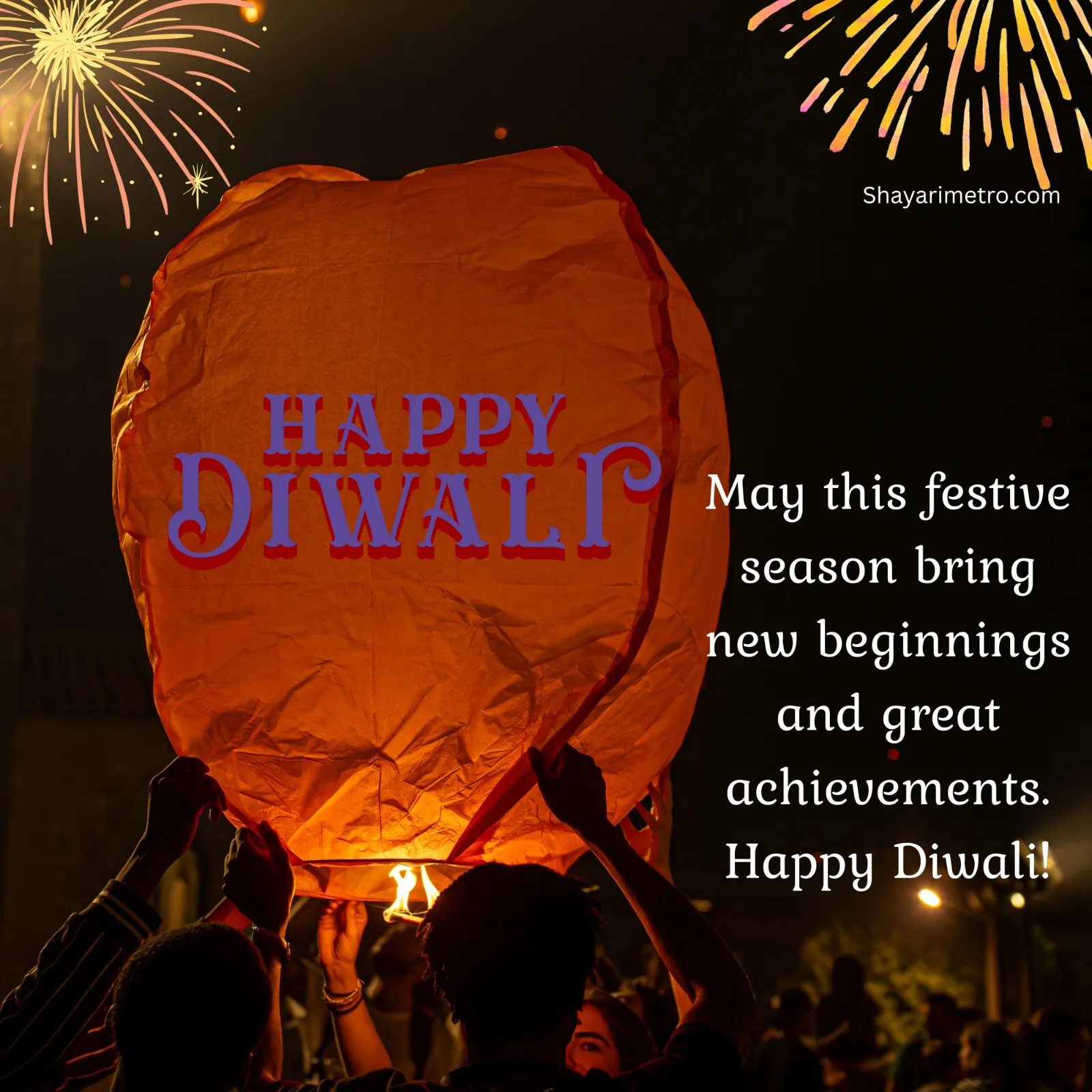 Happy Diwali Wishes English Card 7 - Deepavali HD Greeting Photo